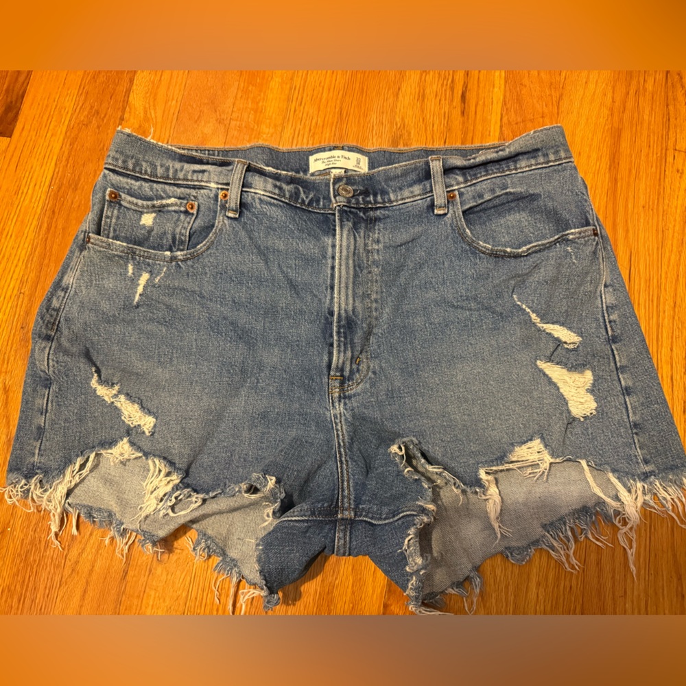 Abercrombie & Fitch Blue Denim Shorts